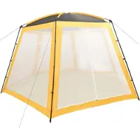 vidaXL Möbel Pool-Zelt Stoff 500x433x250 cm Gelb - Poolzubehör 93042