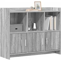 vidaXL Sideboard Grau Sonoma 98,5 x 33 x 80 cm Holzwerkstoff