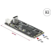 DeLOCK Converter M.2 Key B+M male to USB Type-C - Schnittstellenadapter - PCIe - 10 Gbi