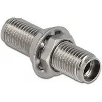 DeLOCK LWL Kupplung SMA 905 Simplex Buchse zu SMA 905 Simplex Buchse Metall, SMA 905, Metallisch, Einzelmodus, Metall, Keramik, 10 mm