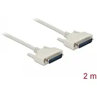 DeLOCK Serielles Kabel D-Sub 25 Stecker zu Stecker 2 m