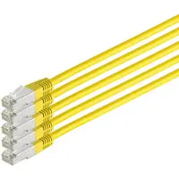 S-Impuls Patchkabel cat 6 S/FTP PIMF HF VE5 gelb 0,5m