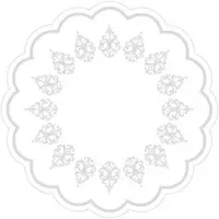 Sovie HORECA Tablett-Deckchen Royal Line Weiss aus Tissue 7-lagig, Ø 180 mm, 250 Stück - Untersetzer Ornamente