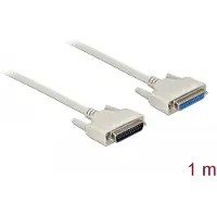 DeLOCK Serielles Kabel D-Sub 25 Stecker zu Buchse 1 m