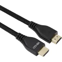 Kendo HDMI 2.1 Kabel 8K 1,5 m, Gewebe, Ultra High Speed, schwarz