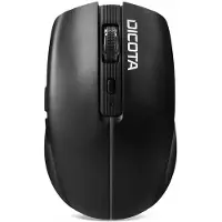 Dicota D32044B, Beidhändig, Optisch, RF Wireless + Bluetooth + USB Type-A, 1600 DPI, Schwarz