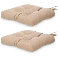 Gift Decor Satz 2 braune Stuhlkissen 40x40cm