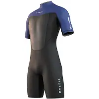 Mystic Brand Flatlock 3/2mm Kurzarm-shorty Mit Rückenreißverschluss