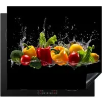 KitchenYeah Herdabdeckplatte Paprikas | Gr.: 77 x 59 cm