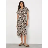 Apricot Hemdblusenkleid "Midikleid" 2 tlg. mit Kordel