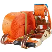 Baumarktplus Spanngurt Ratschen 2 Teilig 10m 4000kg 4t TÜV/GS Orange