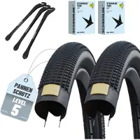 Schwalbe 2er Set Fahrradreifen Billy Bonkers Schwarz Faltreifen 50-406 20x2,00 + AV + Reifenheber