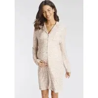 LASCANA Umstandsnachthemd in beige-gemustert | Gr.: 44-46