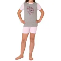 Normann Copenhagen Shorty Pyjama kurzarm Pferde - 74803 in grau | Gr.: 128