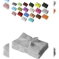 EXKLUSIV HEIMTEXTIL Handtuchserie im Set mit Schleife Marke Handtuch 4er Set 50 x 100 cm Silber