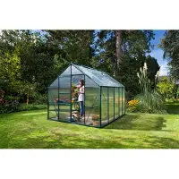 Pergart Vitavia, Aktionsangebot (inkl. 100 Euro Zubehör): Gewächshaus "Merkur 8300", smaragd grün, 8,3 m², 6 mm HKP