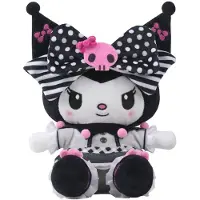 Sakami Merchandise Sanrio Pink Black Party Kuromi Teddybär 17 Cm Kinder One Size