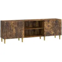 vidaXL TV-Schränk 150 x 31 x 50 cm Geräucherte Eiche Holzwerkstoff