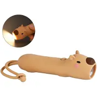 Slyrun LED Kinder Taschenlampe Capybara Tier Nachtlicht, wiederaufladbar 1200mAh, USB-C Silikon Camping Lampe, tragbar für Kinder & Outdoor