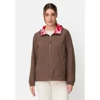 Camel active Wendejacke mit Allover-Print und unifarbener Seite in Braun | Gr.: 38