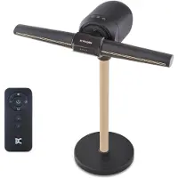 Dimplex FlexBlade Flügelloser Standventilator, Doppelauslass 2×180°, Oszillierend 90°, 20m Reichweite, Leiser Ventilator (36dB), Magnetische Fernbedienung, 5 Geschwindigkeiten