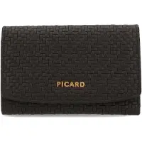 PICARD Leder Geldbörse Day Trip 1 Flap Wallet Black schwarz