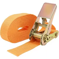 Baumarktplus Profi Ratschen Spanngurt 1 Teilig 6m 0,8t 800 kg TÜV GS Orange