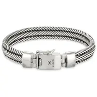 KUZZOI Armband 925 Sterling Silber in Silber | Gr.: 23 cm