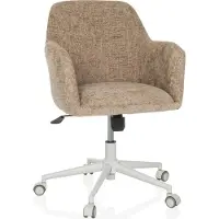 Hjh LIVING Home Office Bürostuhl SOLAO HOME Schreibtischstuhl mit Armlehnen Stoff Drehstuhl