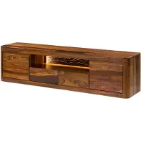 MASSIVMOEBEL24.DE MASSIVMOEBEL24 TV-Board Sheesham 200x45x50 walnuss gewachst TORONTO LUX #251