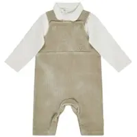Sterntaler Bekleidungs-Set Langarmshirt und Latzhose in steingrau | Gr.: 56