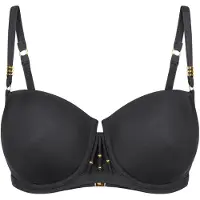 Triumph Bügel-Bikini-Top "Palina Love by the Sea WP", Damen, Gr. 40, Cup F, schwarz, Microfaser, Obermaterial: 77% Polyamid, 23% Elasthan, Bikini-Oberteile Bügel-Bikini-Top, x Palina Rojinski
