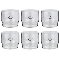 Butlers Trinkglas LOVELY Smile 6er-Set in Durchsichtig | Gr.: onesize