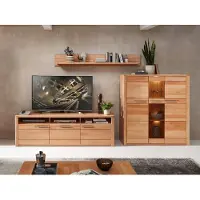 Innostyle Wohnzimmerschrank NATURE ONE FF83, 3-tlg. Kernbuche Massivholz