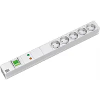 Bachmann 333.403 19“ 1HE 5xCEE7/3 1xSchalter 1x GVS Strom 2,0m CEE7/7 333403