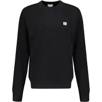 Calvin Klein Herren Pullover & Cardigans Ls Ez Cotton Waffle Crewnk Swtr 9 - Zwart - Größe XXL