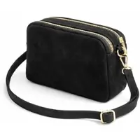 Collezione alessandro Umhängetasche "Romano" aus Wildleder, Made in Italy