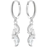 Hey Happiness Ohrringe mit Zirkonia Anhänger 925 Sterlingsilber in Silber | Gr.: onesize