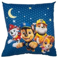 Paw Patrol Kissen Mond & Sterne Plüsch Zierkissen Kopfkissen 40x40cm in blau | Gr.: onesize