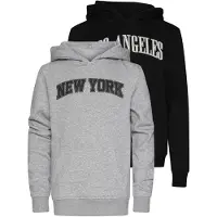 Urban Classics Kapuzensweatshirt "Hoody 2 Pack - langarm - Los Angeles & New York", 1 Stk.
