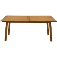 Miliboo - Ausziehbarer Gartentisch mit integrierter Verlängerung aus Massivholz B180-240 cm MAYEL
