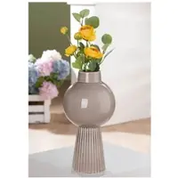 Gilde Vase Balazar grau - (H) 35 cm | Gr.: onesize