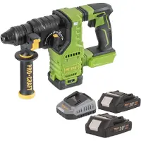 Procraft PHA30bb Akku Bohrhammer 20 V 2,8 J SDS plus Brushless + 2x Akku 2,0 Ah + Ladegerät