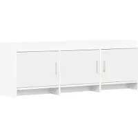 vidaXL TV-Schränk 130 x 33 x 47 cm Weiß Holzwerkstoff