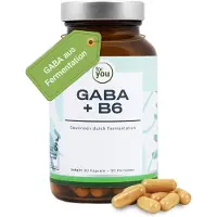 For You eHealth GmbH Nahrungsergänzungsmittel GABA + bioaktives Vitamin B6 für Nervensystem & psychische Funktion 90 Kapseln 63,3 g