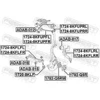 FEBEST 1724-8KFLFL Querlenker Vorne Links Vor der Achse für AUDI A4 Avant (8K5, B8)