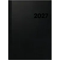 Baier & Schneider BRUNNEN 1078160907 Buchkalender Premium Mod. 781 2027 A4, Kunststoff, schwarz
