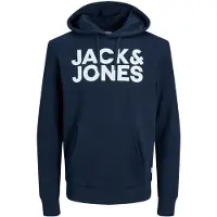 Jack & Jones Kapuzensweatshirt "JJECORP LOGO SWEAT HOOD NOOS", Baumwollmischung, regular fit