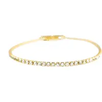 Luxenter Brillant-Zirkonia-Armband aus 18 Karat Gelbgold - Kayla