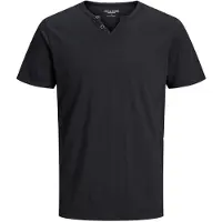 Jack & Jones T-Shirt "SPLIT NECK TEE" mit V-Ausschnitt